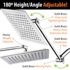AquaSpa Giant 9-inch Diagonal Square Rain Shower Head PLUS 11-inch