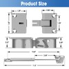 Pisman Folding Door Hinges, Cabinet Door Concealed Hinge 90 Degree