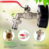 IBC Tote Adapter 1/2in Leakproof Brass Valve Coarse Thread for