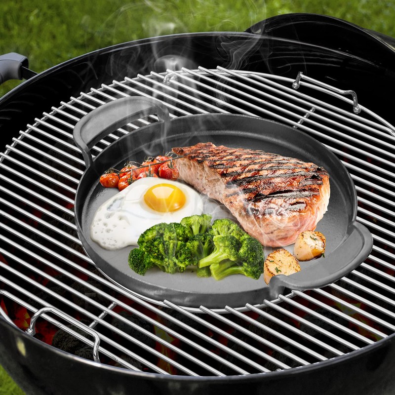 onlyfire Double-Side Hinged Cooking Grate, Gourmet BBQ System Replaced Grilling