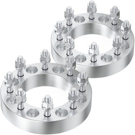 8x6.5 Wheel Spacers 2" (50mm) 8 Lug Hub Bore 126.15mm with M14x1.5 Studs for Chevy Silverado Suburban Express 2500 3500 | GMC C2500 K2500 Sierra Yukon XL 2500 | Hummer H2, 2PCS 8x165.1mm Wheel Adapter
