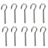 huruirui M4 10pcs Screw Hooks 304 Stainless Steel A2-70 Hook