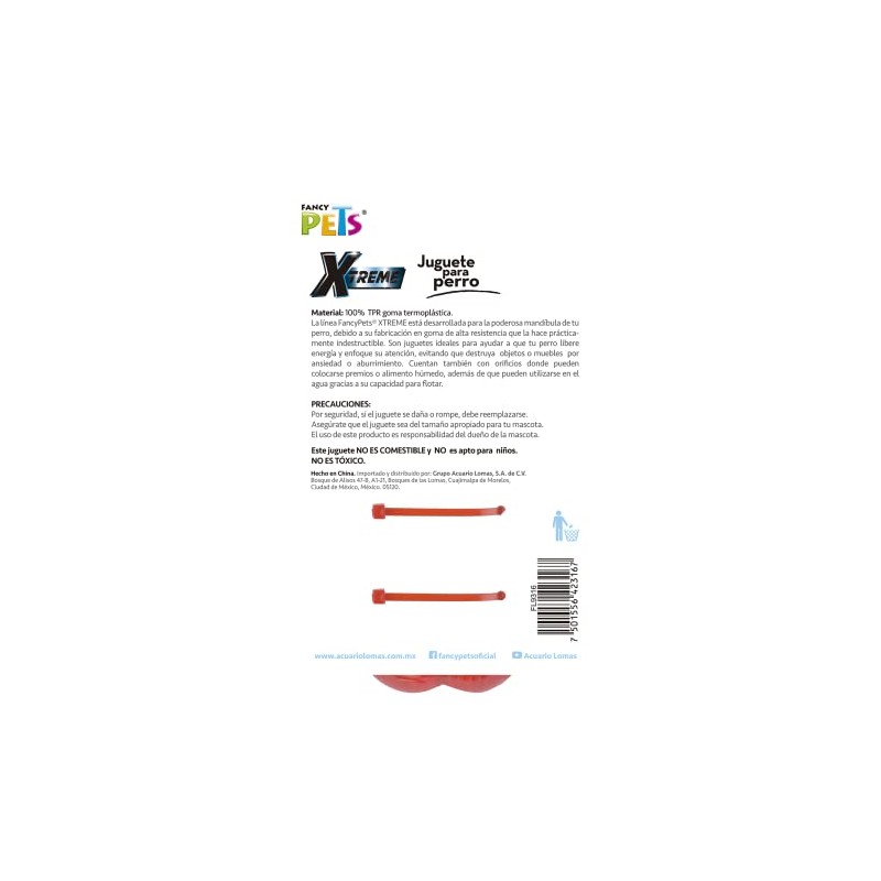 Fancy Pets Xtreme Juguete Forma de Hueso para Perro Tamaño