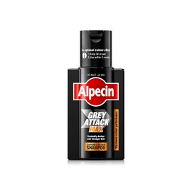 Alpecin Grey Attack MAX Caffeine & Colour Shampoo 1 x 200ml - Gradually Darker and Stronger Hair - Extra Strong Colour Performance - Against Thinning Hair - For Men