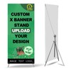 Adjustable Custom X Banner Stand for Business,Outdoor and Indoor Display,