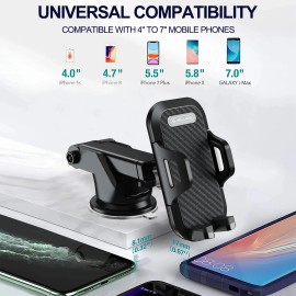 Universal  Car Phone Holder. Windshield Car Dashboard Mobile Cell Support
