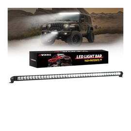 4WDKING 42 Inch Slim LED Light Bar, 240W Spot Flood Combo Beam, Screwless Design, IP68&IP69K Waterproof, Super Bright Off Road Driving Lamp Fog Lights for Truck Pickup ATV UTV SUV Golf Cart Boat