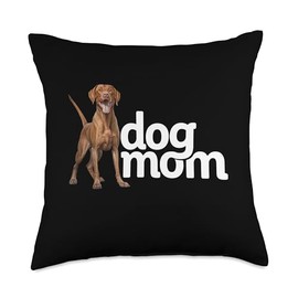 Dog Mom Vizsla Throw Pillow