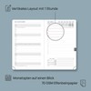 POPRUN Calendar 2026 Daily Planner Hardcover 16 x 10.5 cm,