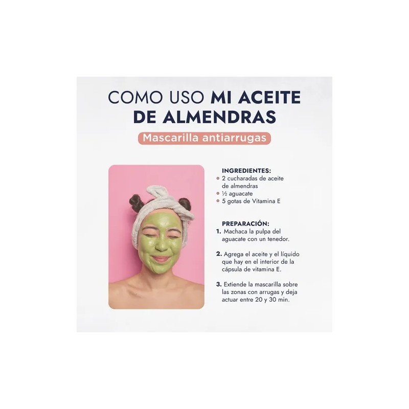Aceite De Almendras Dulces 100% Puro Hidratante Crecimiento De Uñas