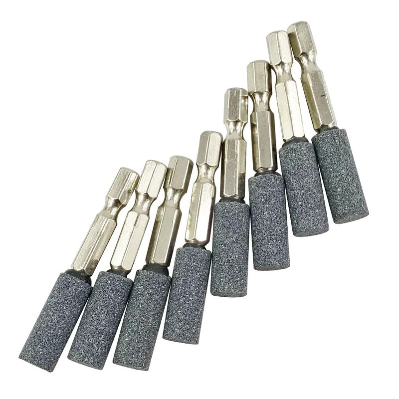 Luo ke 8 Pcs 10mm Cylinder Shape Grinding Stones -