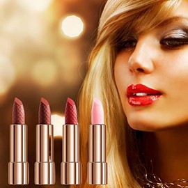 Littryee Juego de lápices labiales con Brillo de Labios  Juego de pintalabios Mate de 4 Colores Taza Antiadherente  Juego de Brillo de Labios Prueba  