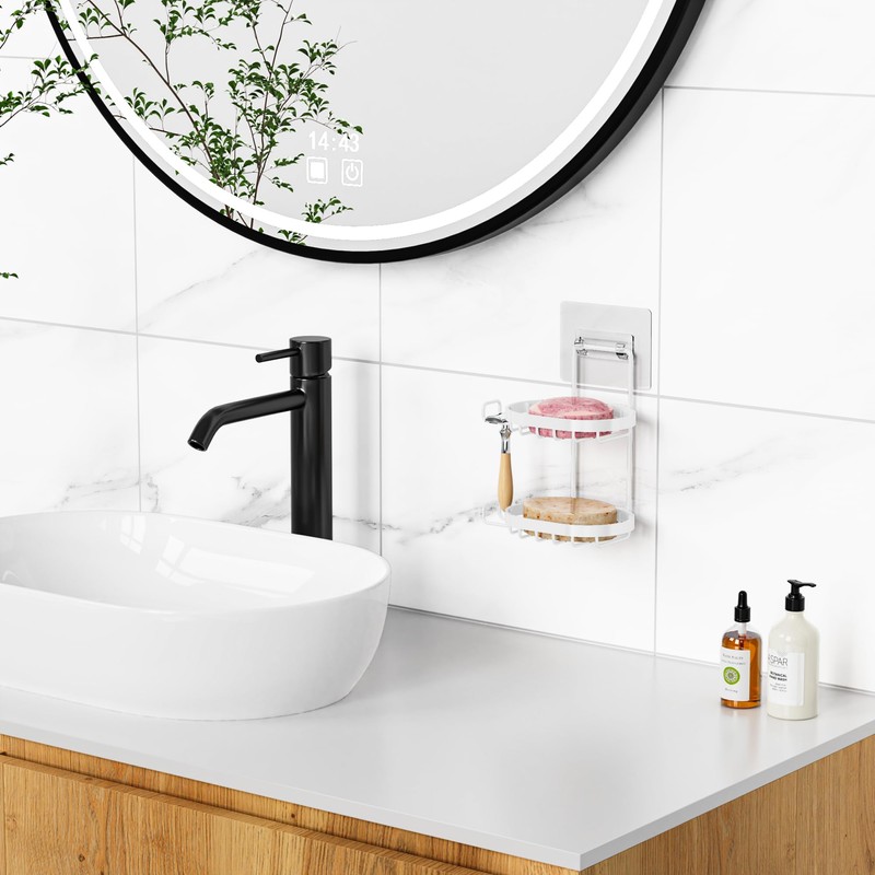 MASADI 2 Tier Soap Dish Holder, Soap Bar Holder with