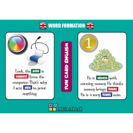 Fun Card English Word Formation (Grammar and Vocabulary Flashcards + Exciting Game)
