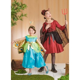 Simplicity Children's and Girls' Peacock and Devil Costumes Sewing Pattern Kit by Andrea Schewe, Design Code S9841, Sizes 7-8-10-12-14, Multicolor