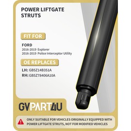 GVPART4U Power Liftgate Struts Fit for Ford Explorer Ford Police 2016-2019
