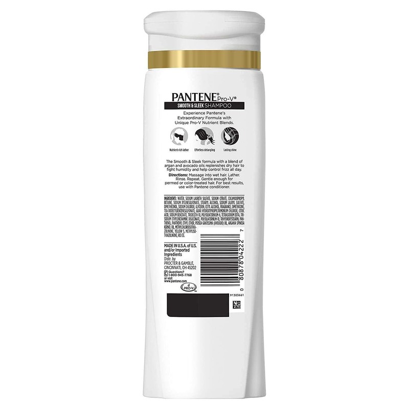 Pantene Pro-V Smooth Shampoo 12.60 oz (Pack of 9)