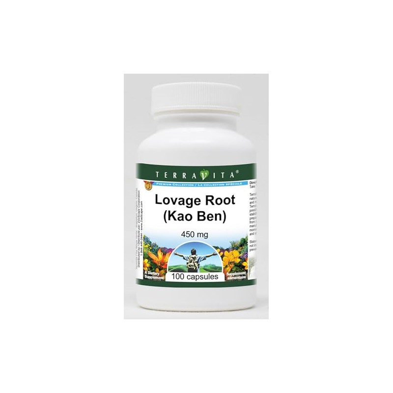 Lovage Root (Kao Ben) - 450 mg (100 Capsules, ZIN: