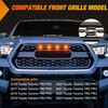 Nilight Front Grille Marker Light 4PCS 4LED Amber Lens Waterproof