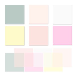 Temiary 6Pads Transparent Sticky Notes, Clear Sticky Note Waterproof See Through Memo Pad, Markers Stickers Translucent Index Book Tabs for Annotating Bible Study Supplies, 50Sheets/Pad