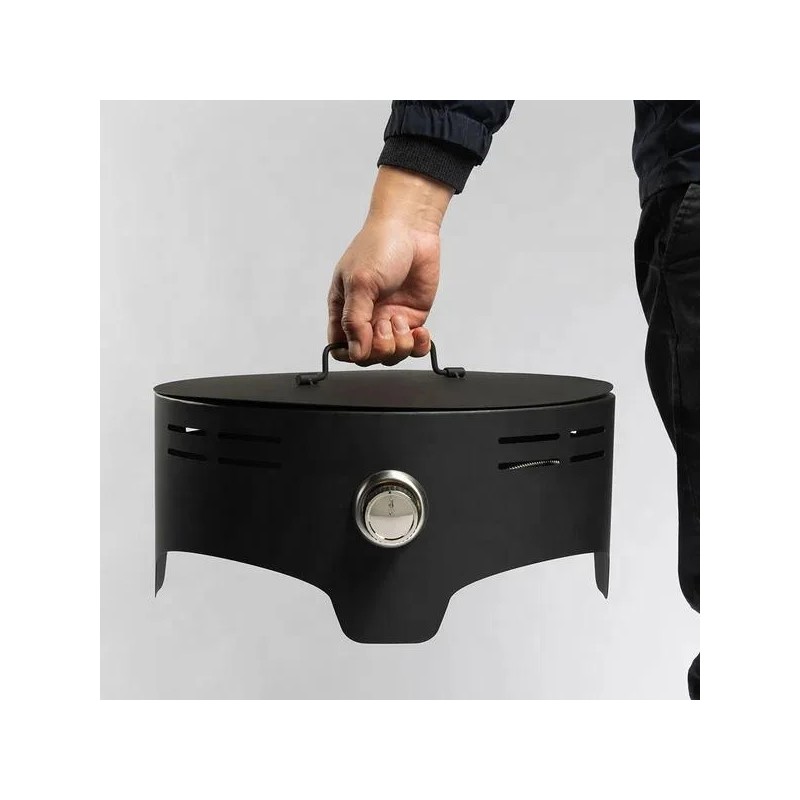 Enjoy 15'' Round Propane Gas Modern Stainless Steel Portable Camping
