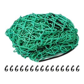 ALI2 1.5m x 2.2m Cargo Net,Trailer Net With 15 Plastic Hooks And Elastic Cord,Cargo Net For Van,Cargo Nettin,Trailer Net For Trucks,Trailers,Green (1.5 m x 2.2 m)