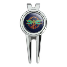GRAPHICS & MORE Dragonfly Elegant Golf Divot Repair Tool and Ball Marker