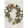 Ling's Moment 5FT Terracotta Artificial Flower Garland Fake Rose Floral