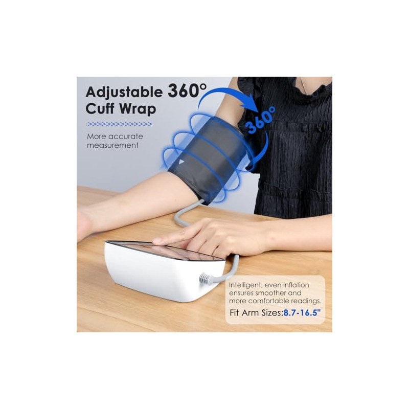 Tensiómetro de brazo para uso doméstico, tensiómetro digital automático, brazalete