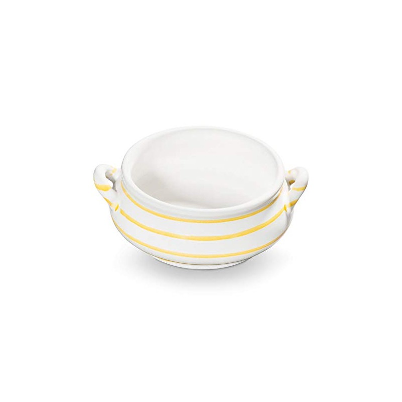 GMUNDNER KERAMIK Soup Bowl Capacity 0.37 Litres Flamed Yellow Crockery