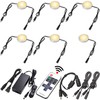 Lvyinyin LED Under Cabinet Lighting Linkable Kit, Wireless Dimmable Puck