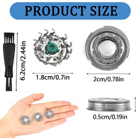 SH90 Shaving Head for Phi lips series8000 9000 Replacement Shaving Head for Phi lips Shaver S8860 S8890 S9711 S9041 S9031 S9511 S9711 SW6710 SW9700 SW9700 Replacement i lips