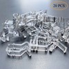 Clips de cenefa para persianas, 20 piezas de clips ciegos