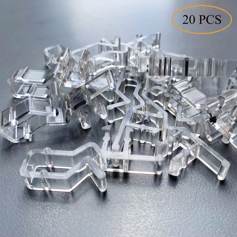 Clips de cenefa para persianas, 20 piezas de clips ciegos