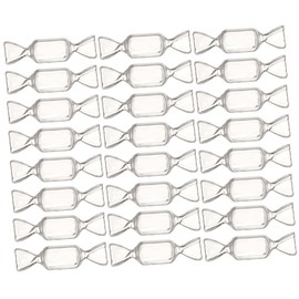 HOMSFOU Pack of 48 Storage Boxes, Party Favour Containers, Diamond Decor, Clear Lip Gloss, Lipstick, Beautiful Jewellery Box, Mini Storage Organiser, Earrings, Pearl Box, White