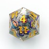 Liquid Core 55mm Large Dice,DND Rotating Eye of The Dragon