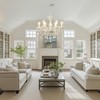 AOLALA 6 Lights K9 Crystal Chandelier Hanging Pendant Light Fixture,