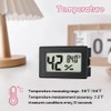 Fowecry 6Piece Mini Hygrometer Indoor Humidity Meter Hygrometer Digital Thermometers