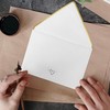 Roczential 24 Envelopes, Mini Envelopes, Business Card Size, Simple, Stylish,