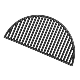 Outspark 18 Inch Reversible Half Moon Cast Iron Grate for Kamado Joe Classic Joe KJ23RHC KJ23NRHCI KJ23RH, 18" Large Big Green Egg Grill Grids