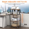 Lifewit 4 Tier Printer Stand with 3 Power Outlets, Wheels