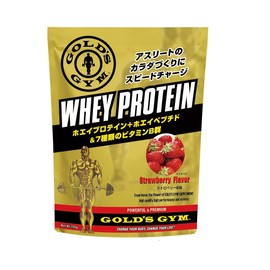 ゴールドジム(GOLD'S GYM) ホエイプロテイン ストロベリー風味 360g