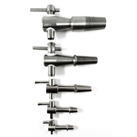 MAAJ Stainless Steel Metal Tap for Wine Barrels in 5 Different Sizes (XL)