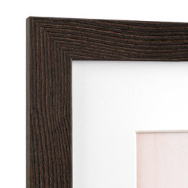 Momentworth 11x14 Picture Frame with Mat for 8x10 Set of 4, Distressed Black Wood Grain 11 x 14 Gallery Wall Picture Frames for Wall Mounting(4 Pack, Black)