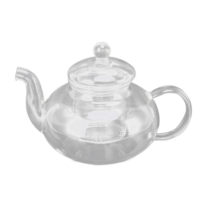 680ml Glass Teapot with Filter Heat Resistance Transparent Tea Kettle