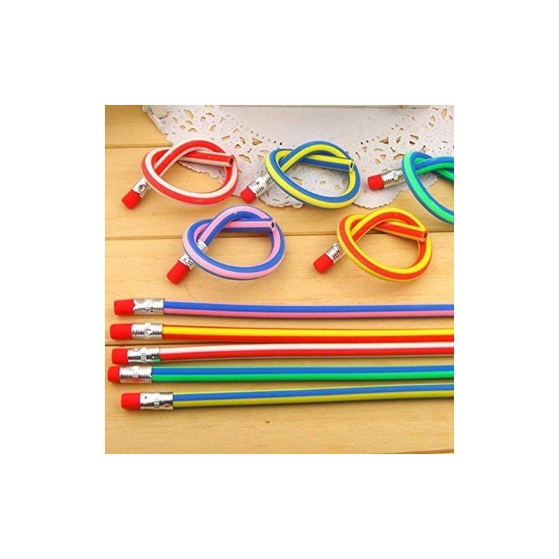 AHG 60pcs Soft Flexible Bendy Pencils Magic Bend Kids Children