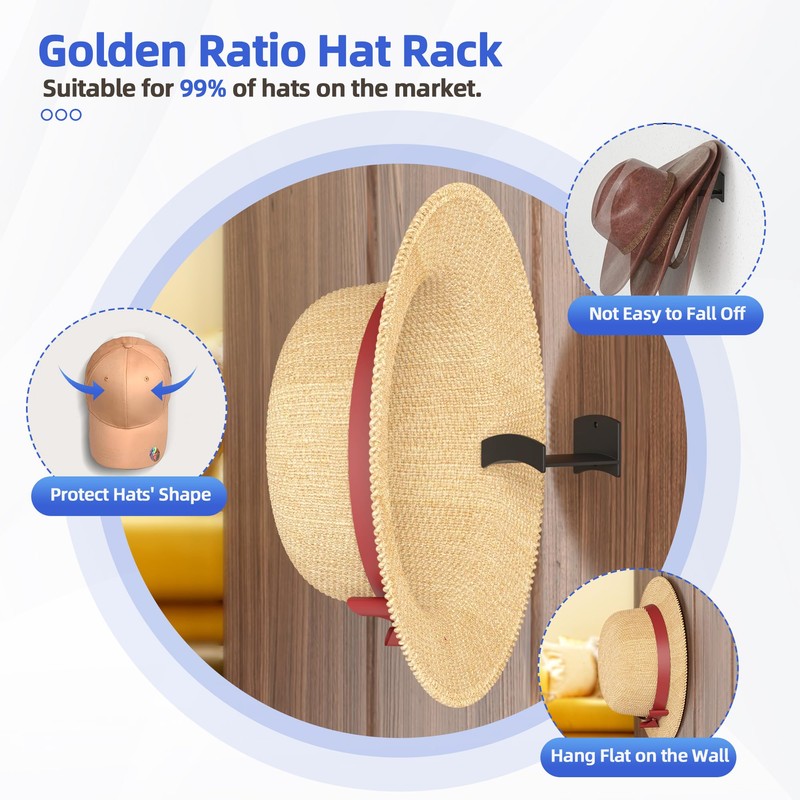 TimDonki Cowboy Hat Rack(12Pack) - Wide Brimmed Organizer - Strong