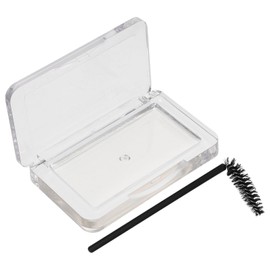 UKCOCO Cepillo y Jabón para Cejas Gel Fijador Transparente en Estuche Acrílico, Cómodo para Uso Diario                                                