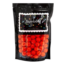 Amusemints Gumballs - Orange | 2+ Pound Bag | 1 Inch Gumballs | Great for Machine Refill |