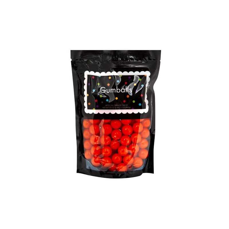 Amusemints Gumballs - Orange | 2+ Pound Bag | 1